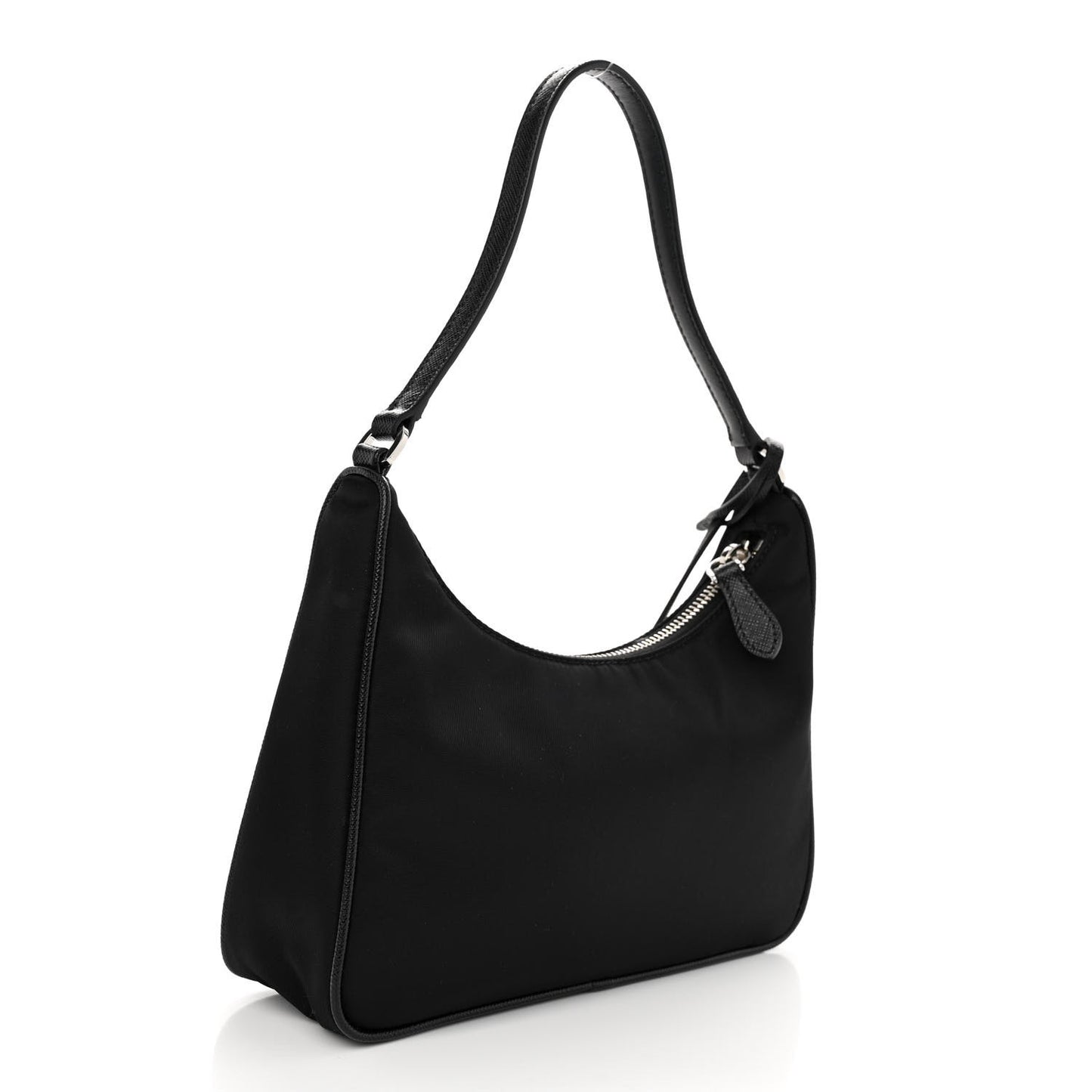 Tessuto Nylon Saffiano Mini Re-Edition 2005 Bag Black