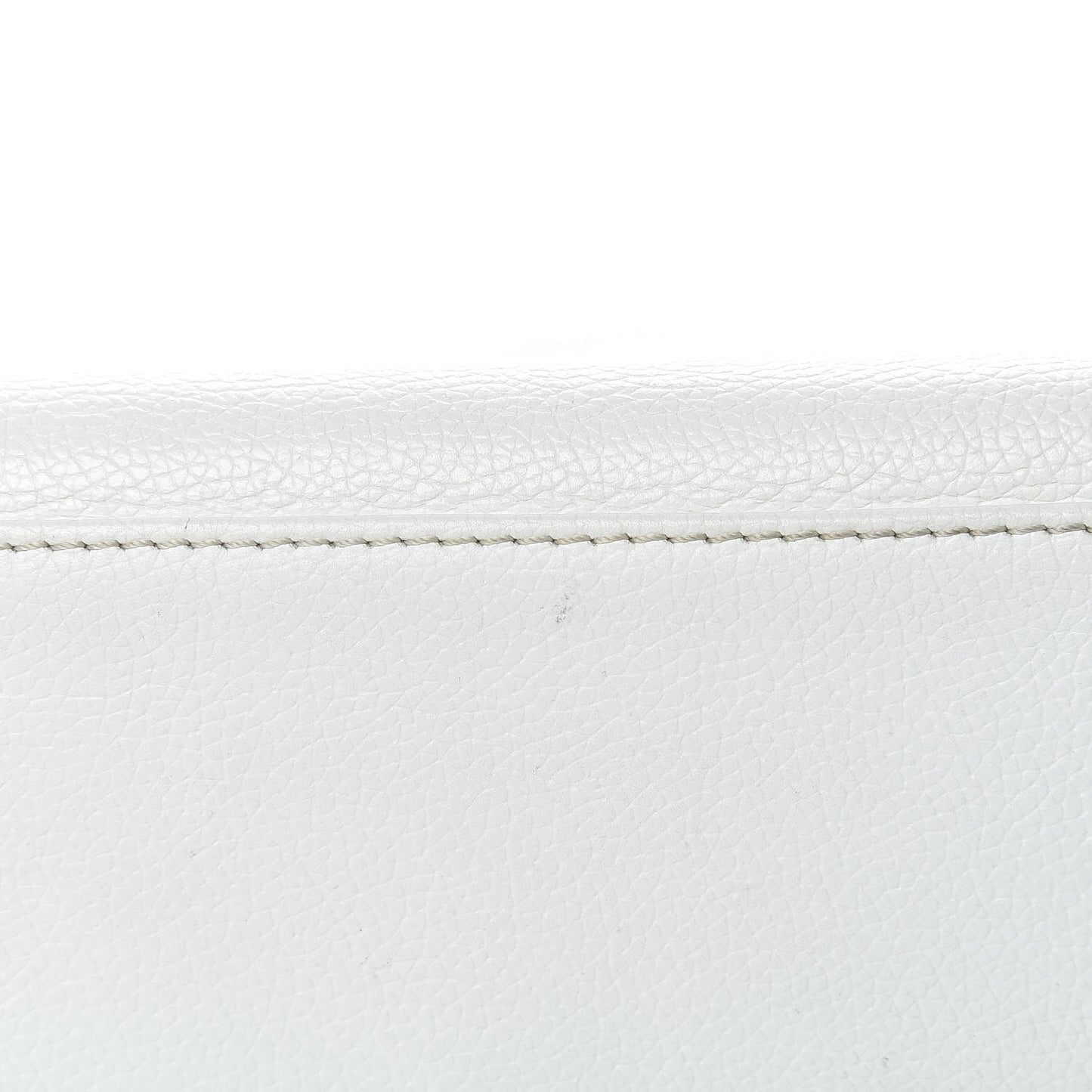 Calfskin Cerf Executive Shopper Tote White