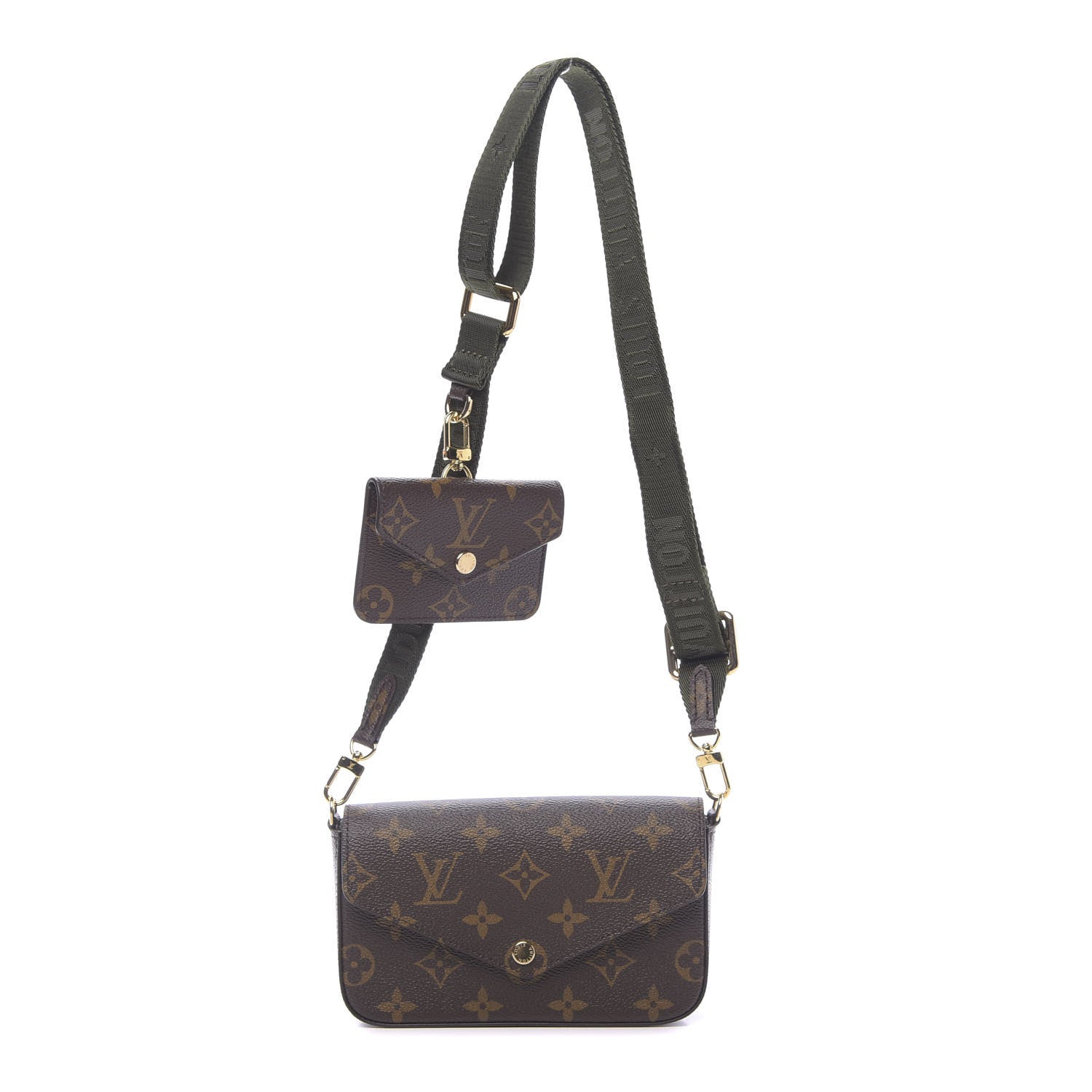 Louis Vuitton Monogram Felicie Strap & Go Kaki 1 of 8