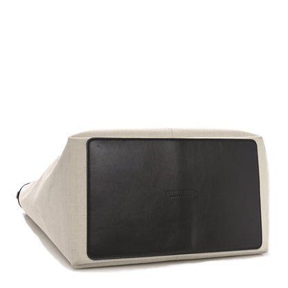Bottega Veneta Canvas Mix Nappa Intrecciato Medium Flip Flap Tote Natural Fondant 4 of 9
