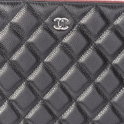 Chanel Caviar Quilted Large Cosmetic Case Black 9 of 10