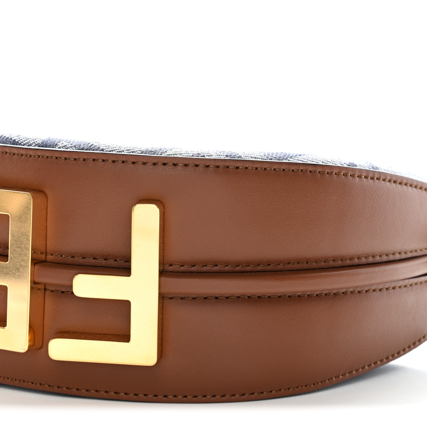 Fendi Denim Vitello King F is Fendi FF Embroidered Mini