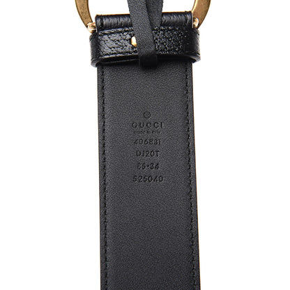Gucci Textured Calfskin Double G 40mm Belt 85 34 Black 6 of 6