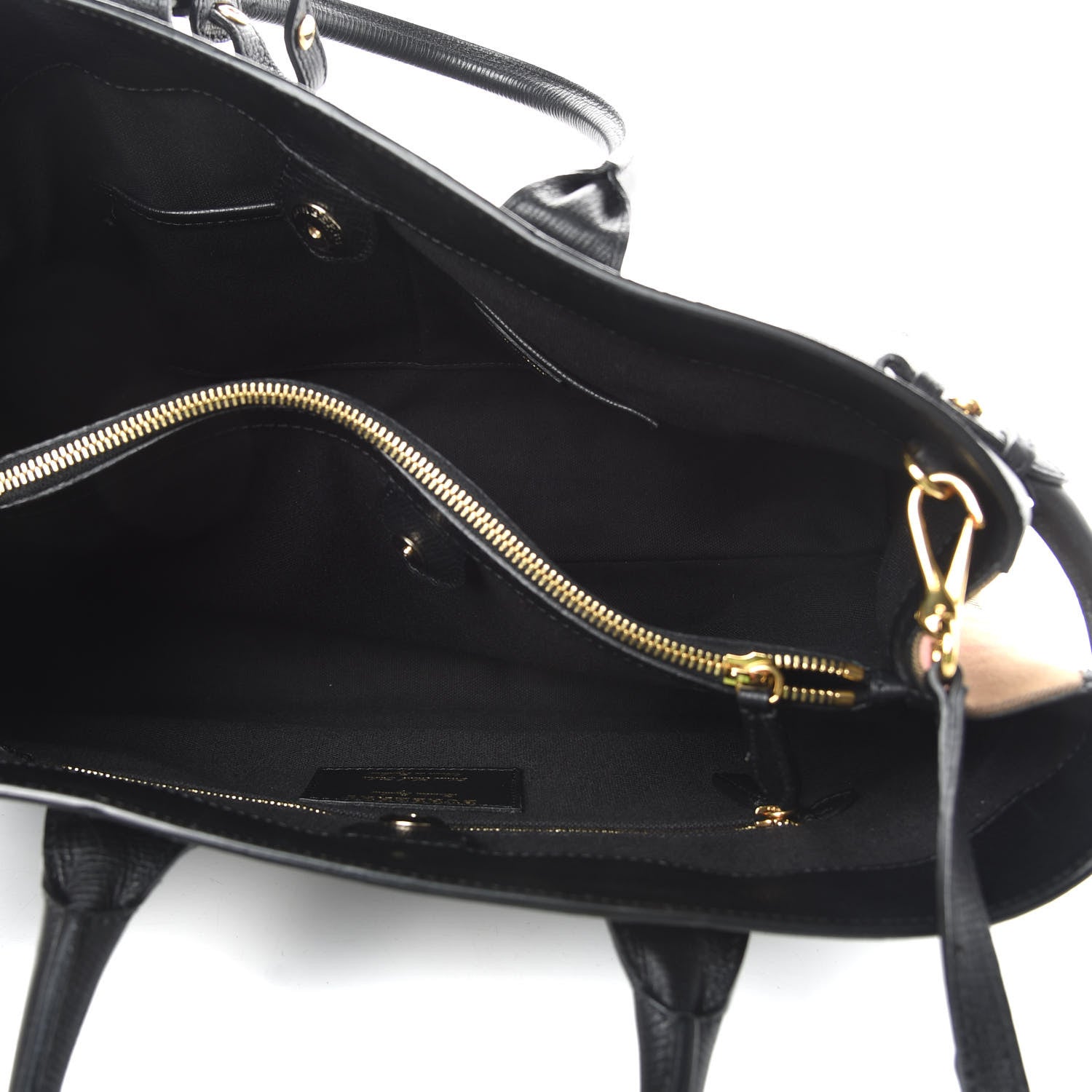 Burberry Grainy Calfskin House Check Large Banner Tote Black 5 of 18