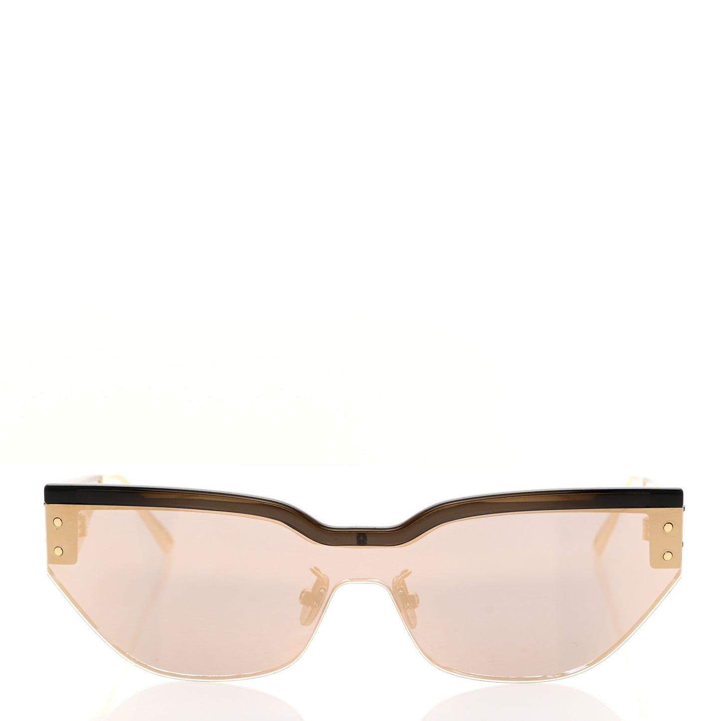 CHRISTIAN DIOR Acetate DiorClub M3U Cat Eye Sunglasses Shiny Black