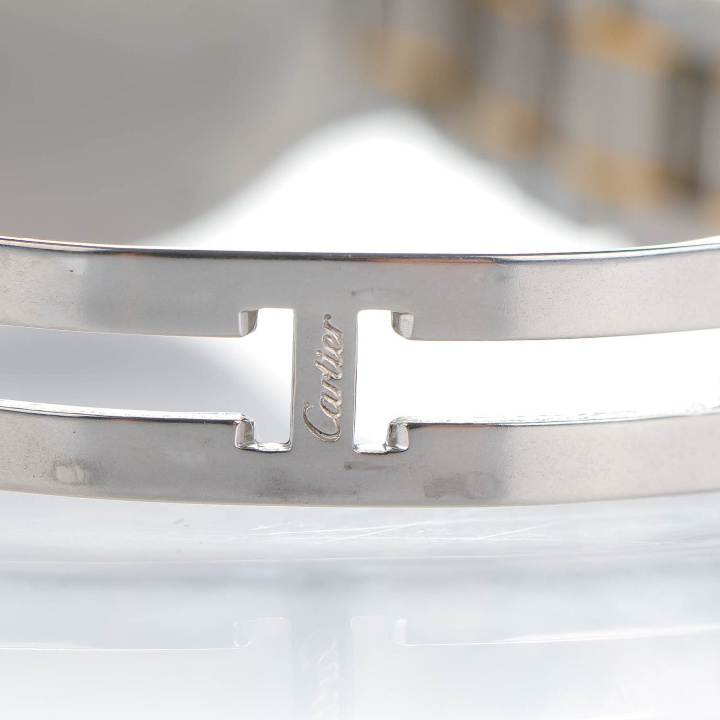 Stainless Steel 18K Yellow Gold 28mm Must De 21 Quartz Watch