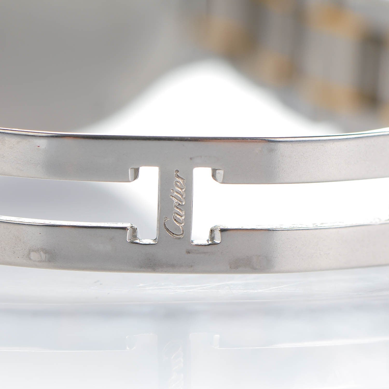 Cartier Stainless Steel 18K Yellow Gold 28mm Must De 21 Quartz Watch 6 of 8