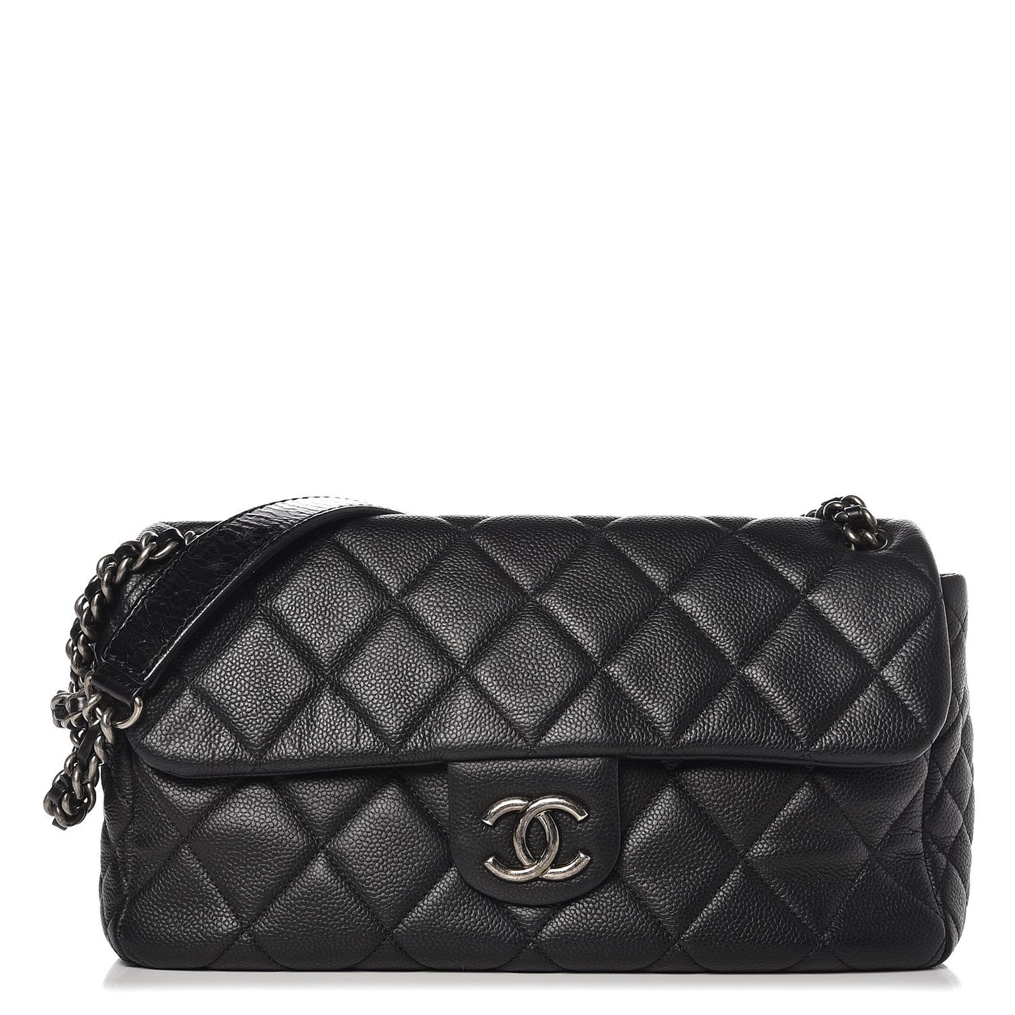 Caviar Quilted Coco Casual Flap Black