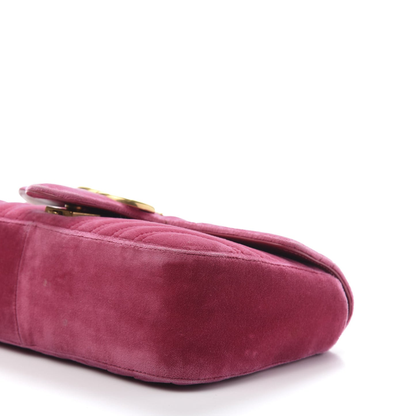 Velvet Matelasse Small GG Marmont Shoulder Bag Light Raspberry Rose
