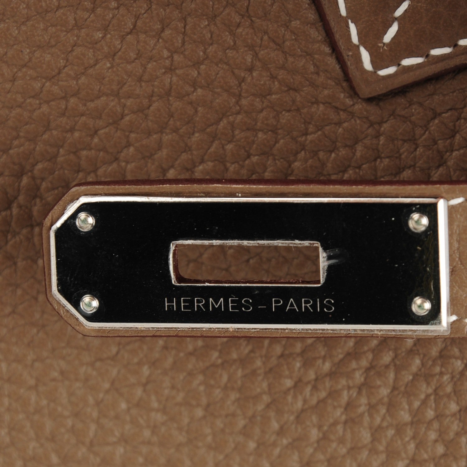 Hermes Taurillon Clemence Birkin 30 Etoupe 17 of 23