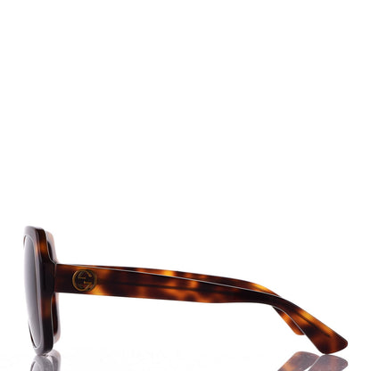 Gucci Acetate Square Frame GG0096S Sunglasses Tortoise 2 of 8