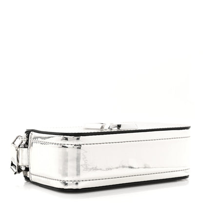 Marc Jacobs Metallic Calfskin Gen Z Snapshot Camera Bag Silver 4 of 16