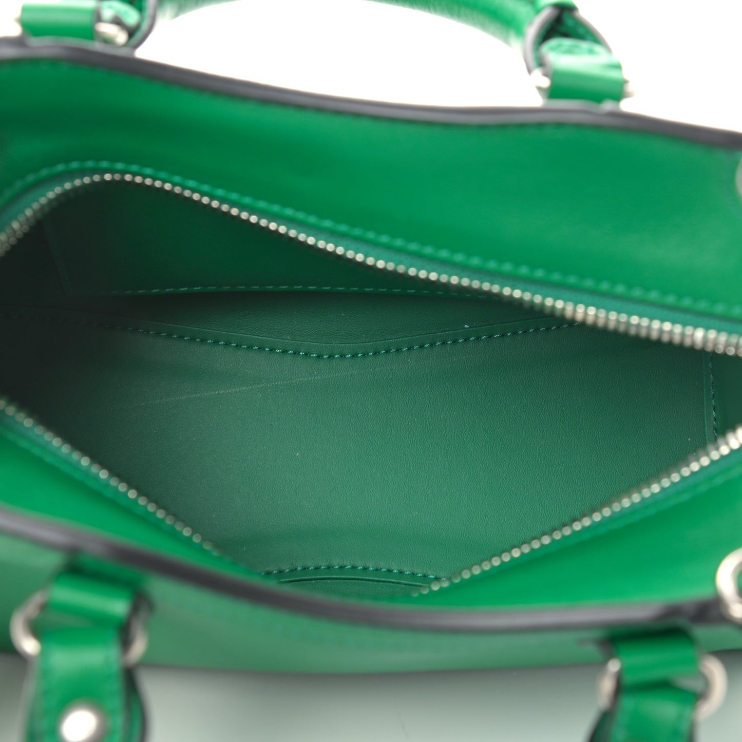 Smooth Calfskin Neo Classic Silver Hardware Mini City Grass Green