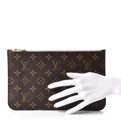 Louis Vuitton Monogram Neverfull MM GM Pochette Rose Ballerine 2 of 10