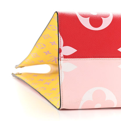 Louis Vuitton Monogram Giant Onthego GM Rouge Rose 8 of 14