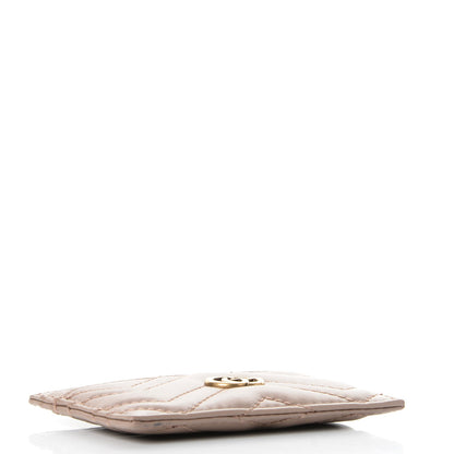 Gucci Calfskin Matelasse GG Marmont Card Holder Porcelain Rose 4 of 7