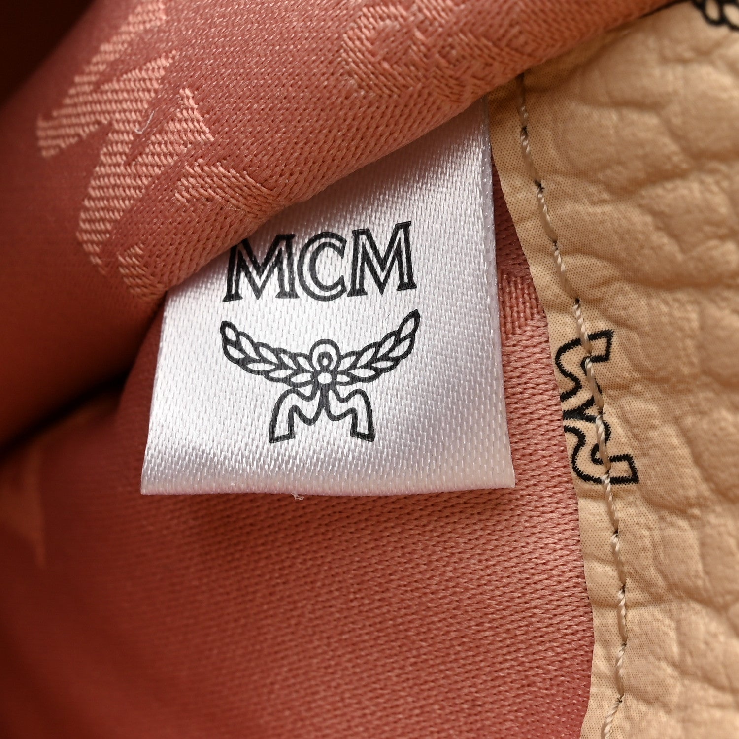 MCM Visetos Envelope Clutch Beige 7 of 8