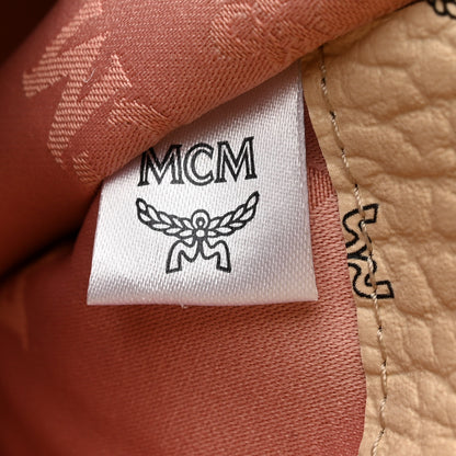 MCM Visetos Envelope Clutch Beige 7 of 8