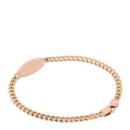Tiffany 18K Rose Gold Diamond Return To Tiffany Oval ID Bracelet 2 of 3