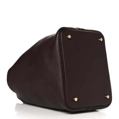 Hermes Taurillon Clemence Picotin Lock 22 MM Rouge Sellier 4 of 11