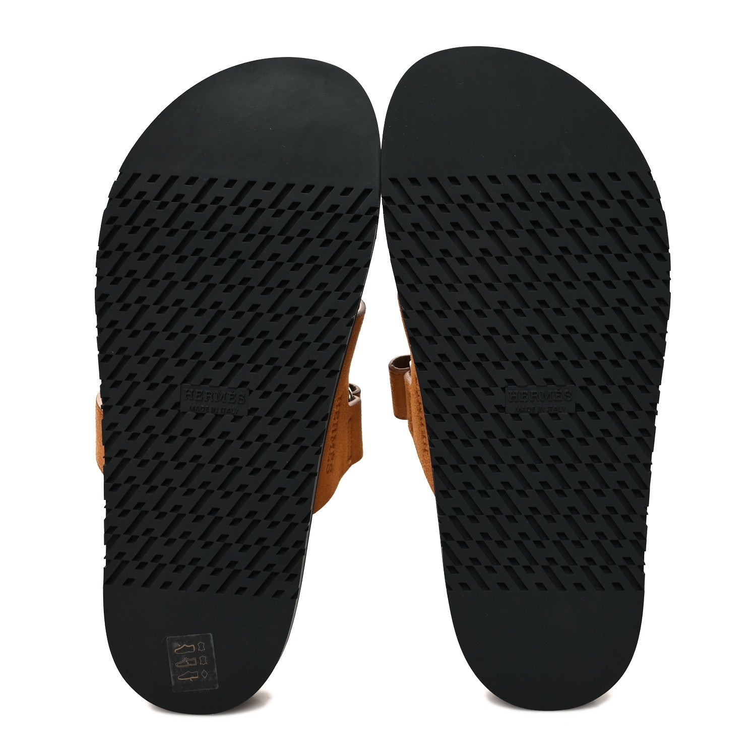 Hermes Suede Goatskin Womens Chypre Sandals 39 Natural 5 of 9