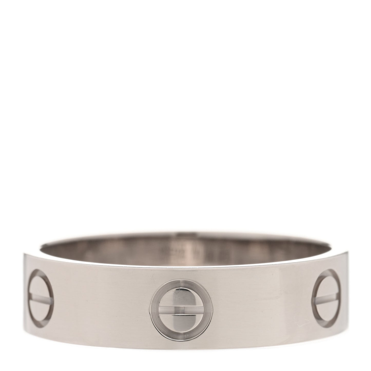 18K White Gold 5.5mm LOVE Ring 62 10
