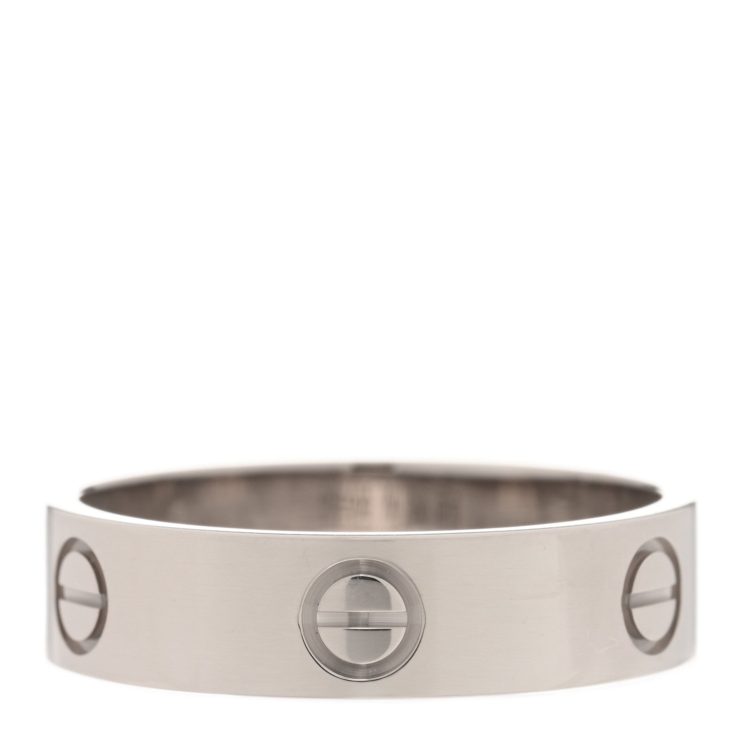 Cartier 18K White Gold 5.5mm LOVE Ring 62 10 3 of 4