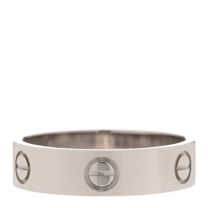 Cartier 18K White Gold 5.5mm LOVE Ring 62 10 3 of 4