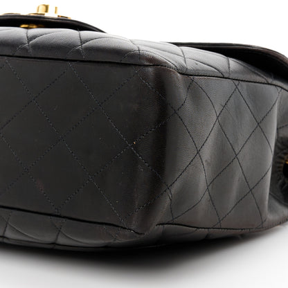Chanel Lambskin Quilted XL Jumbo Single Flap Black 11 of 12