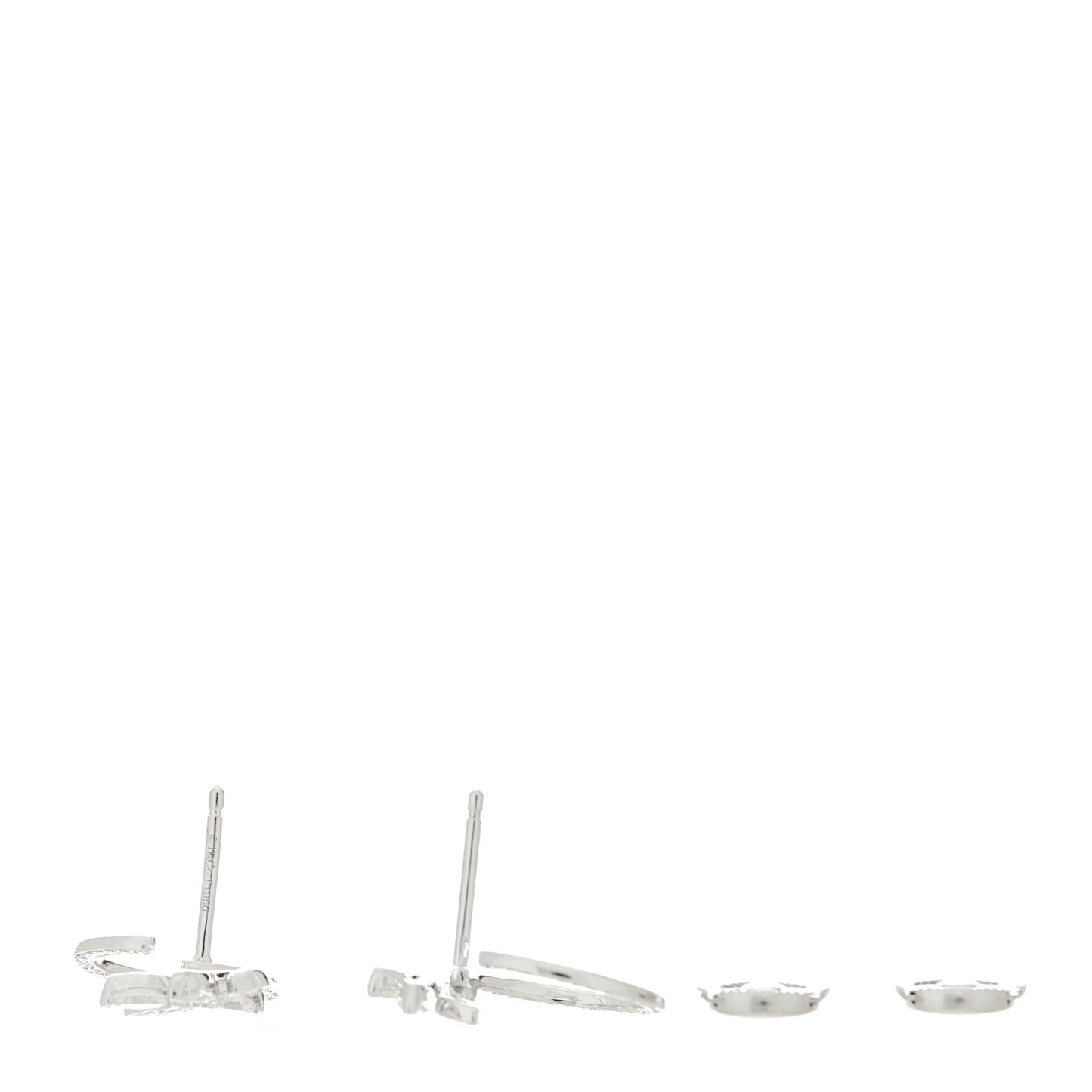 Platinum Diamond Victoria Vine Circle Earrings