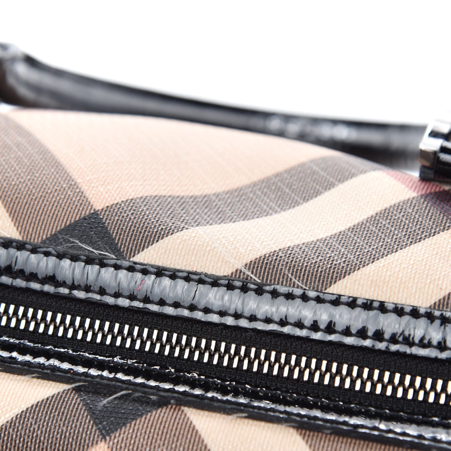Burberry Nova Check Small Chester Bowling Bag Black 8 of 14