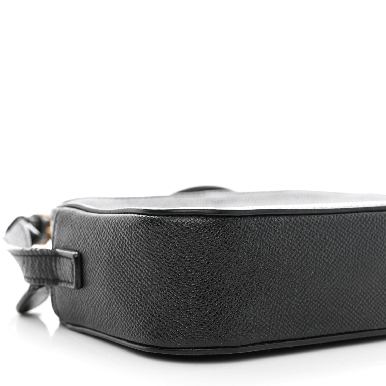 Balenciaga Signature Grained Calfskin Logo XS Ville Camera Bag Black White 9 of 13