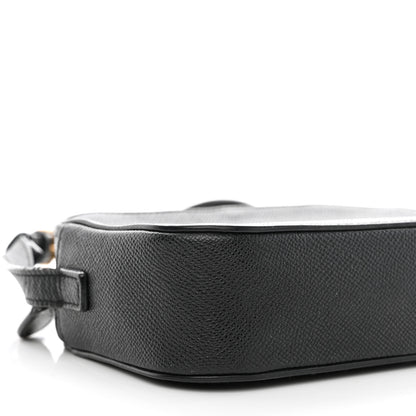 Balenciaga Signature Grained Calfskin Logo XS Ville Camera Bag Black White 9 of 13