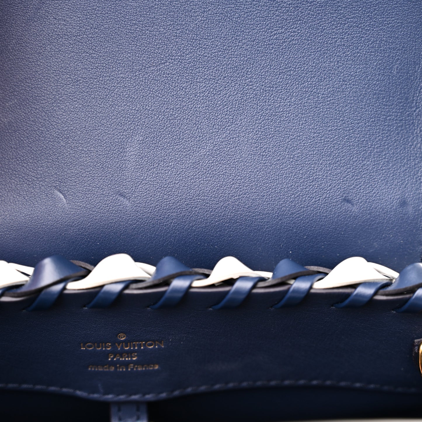 Taurillon Calfskin Guinguette Capucines BB Blue Indigo