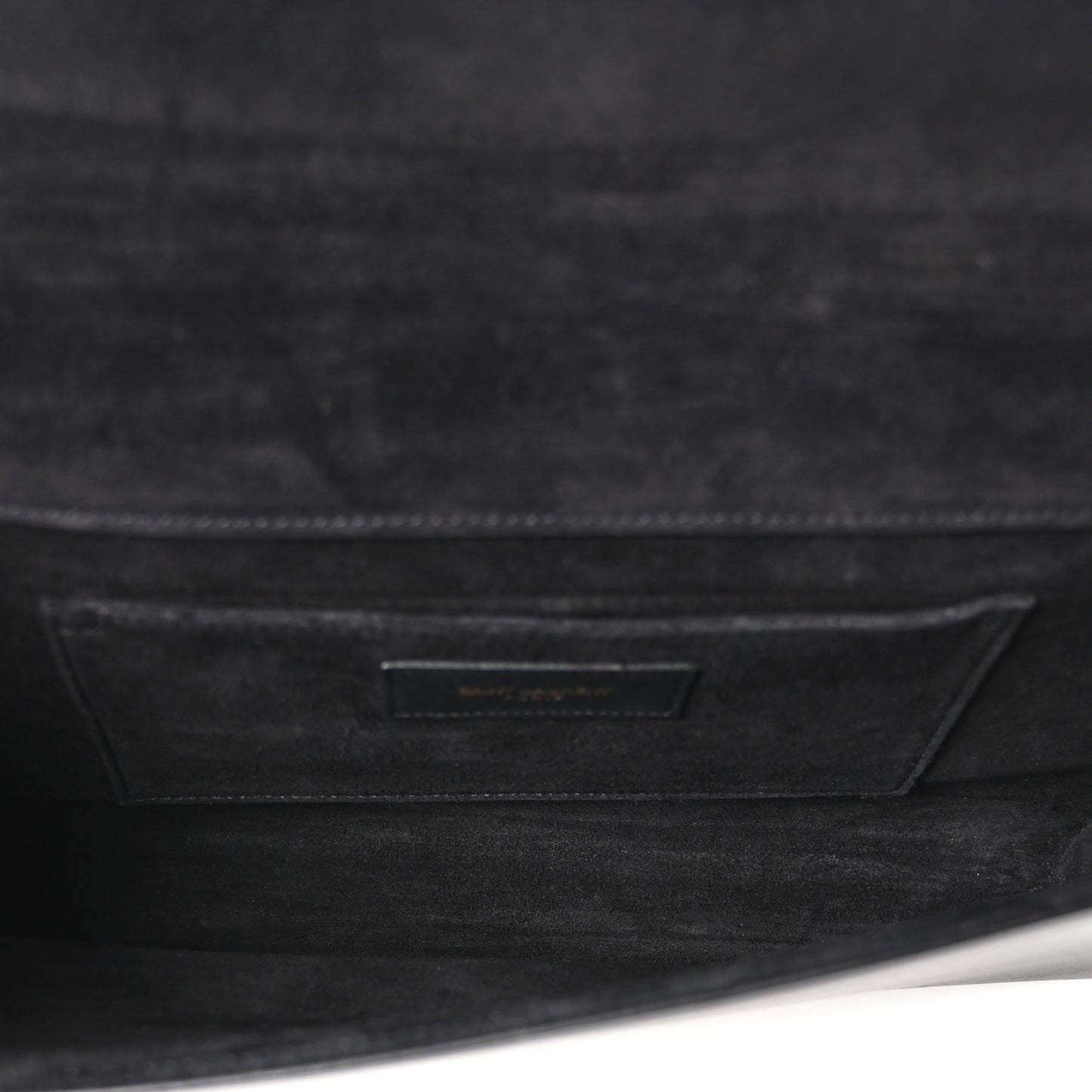 Calfskin Classic Y Ligne Clutch Black