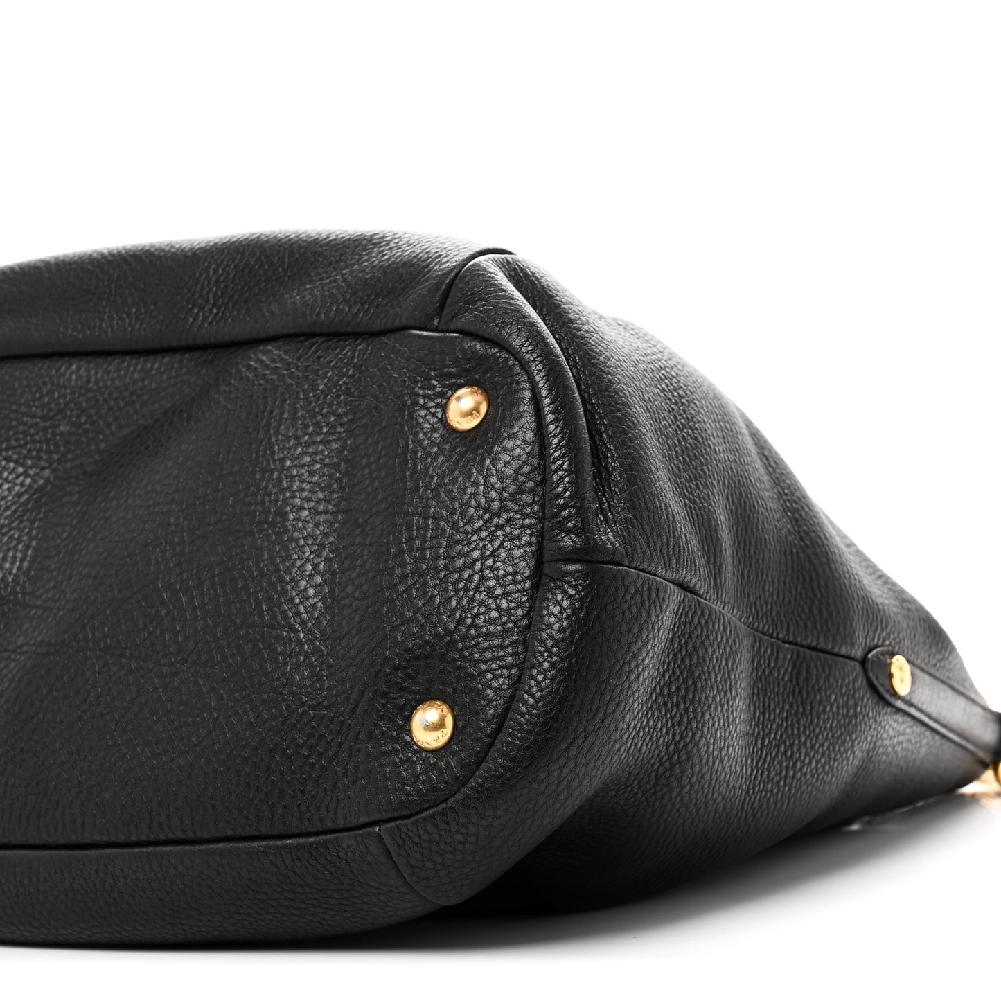 Vitello Daino Shoulder Bag Black