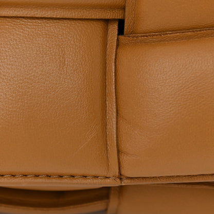 Bottega Veneta Lambskin Maxi Intreccio Padded Chain Cassette Crossbody Bag Caramel 14 of 15