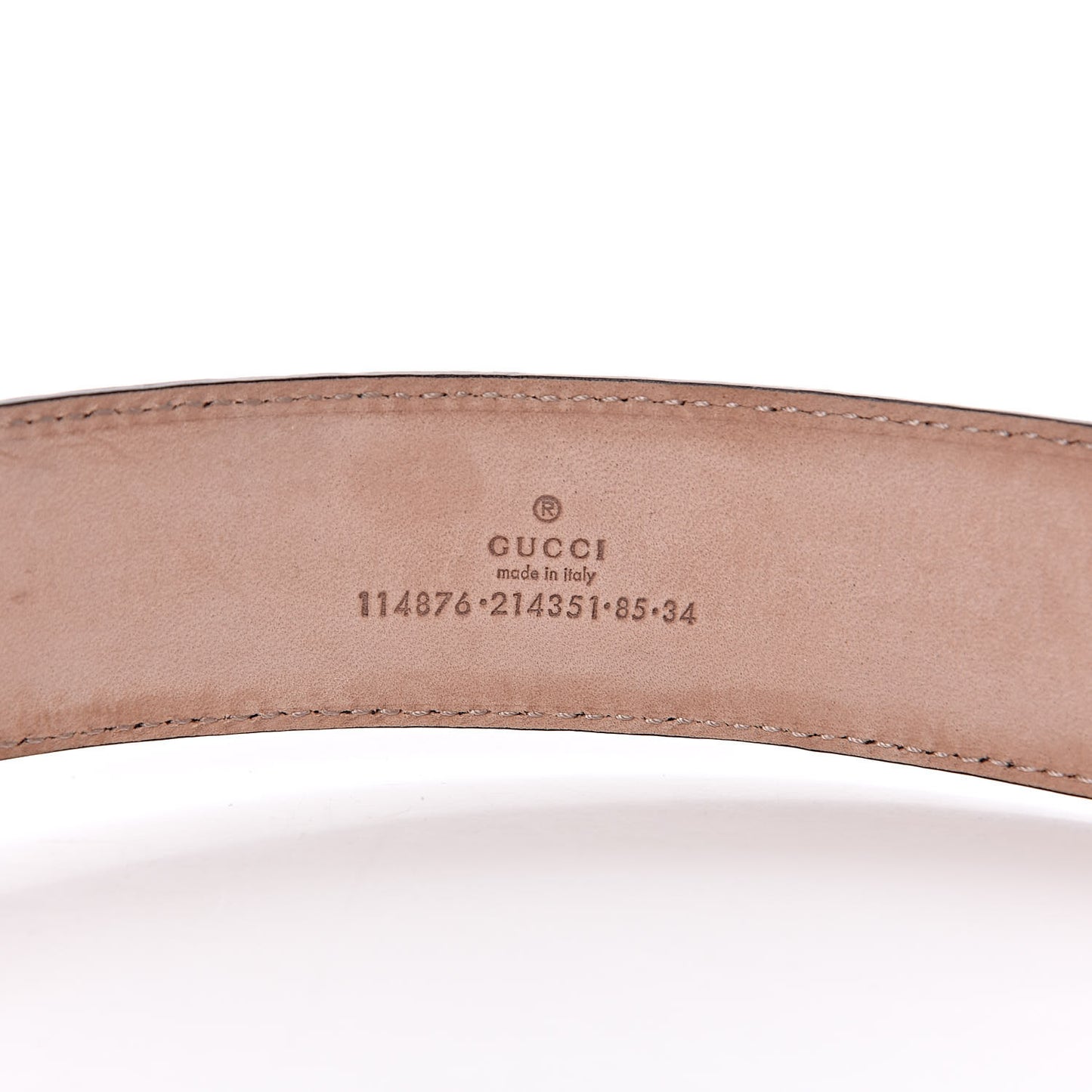 Guccissima Interlocking G Belt 85 34 Navy