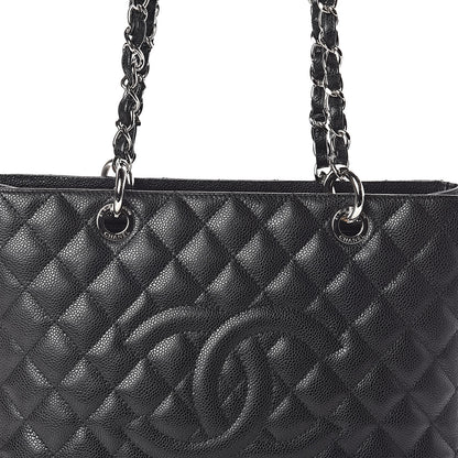 Chanel Caviar Quilted Grand Shopping Tote GST Black 8 of 10