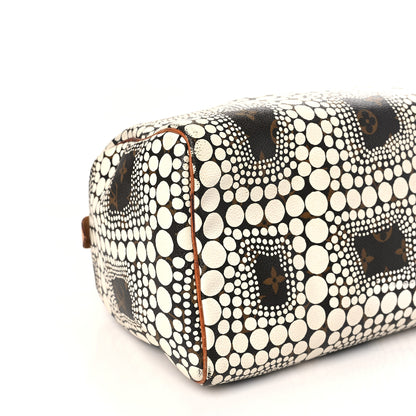 Louis Vuitton Monogram Kusama Town Speedy 30 White 6 of 7