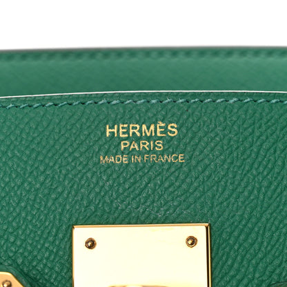 Hermes Epsom Birkin 30 Vert Vertigo 6 of 11