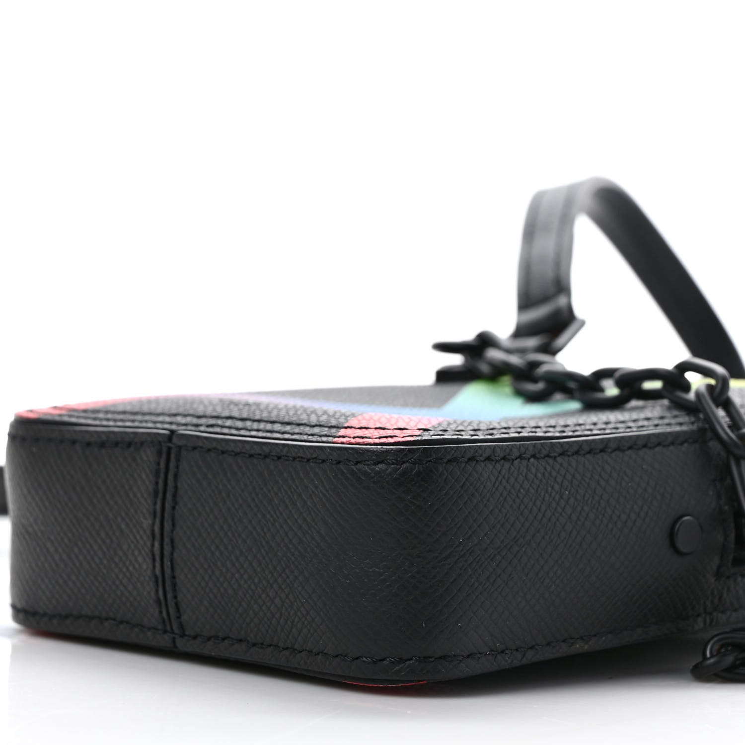 Louis Vuitton Taiga Rainbow Danube Messenger Black 8 of 8