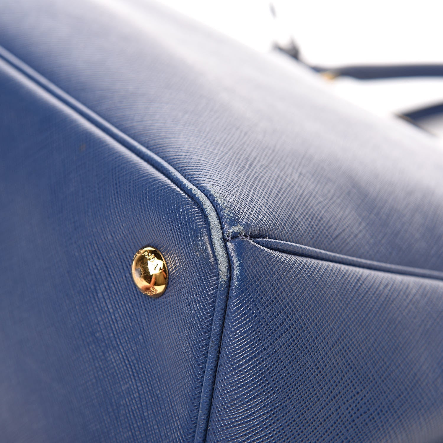 Prada Saffiano Lux Large Tote Bluette 15 of 20