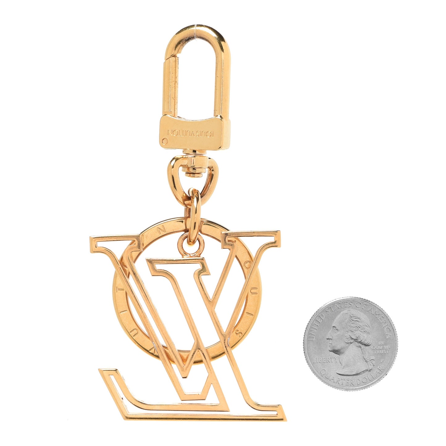 Millionaires Bag Charm Key Holder Gold