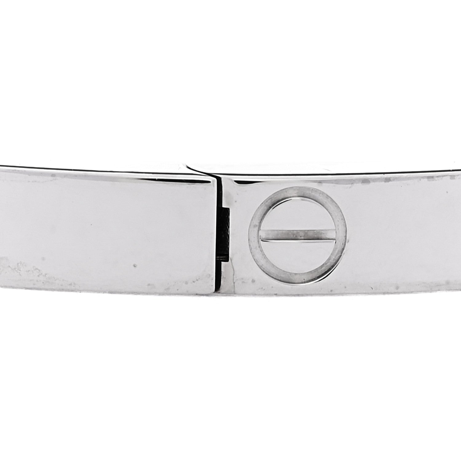 Cartier 18K White Gold Small LOVE Bracelet 17 5 of 7