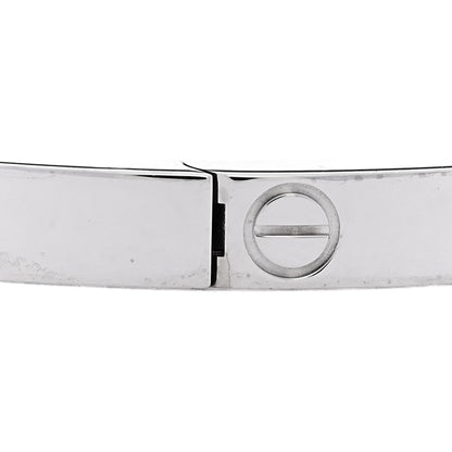 Cartier 18K White Gold Small LOVE Bracelet 17 5 of 7