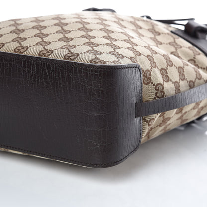 Gucci Monogram Small Bucket Tote Dark Brown 6 of 10