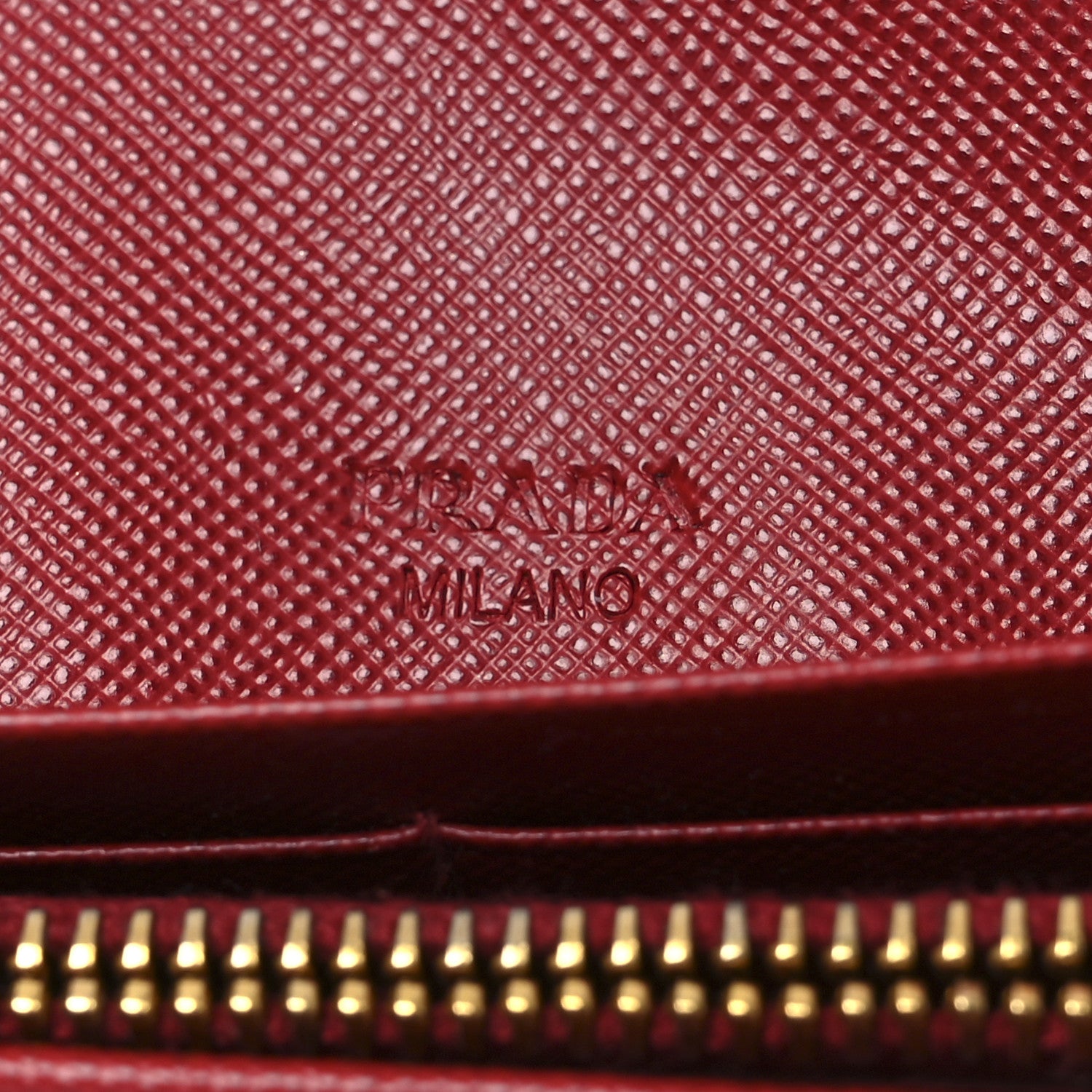 Prada Saffiano Metal Continental Flap Wallet Fuoco 6 of 9