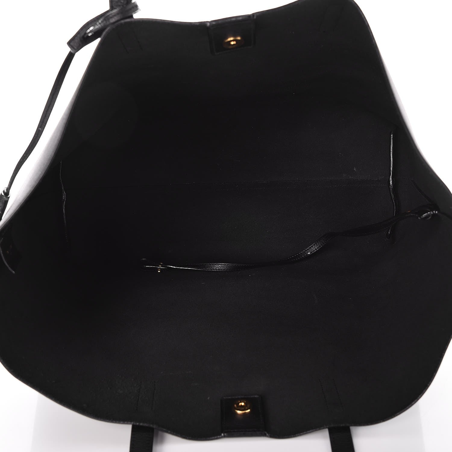 Saint Laurent Calfskin Large Shopping Tote Black 5 of 9