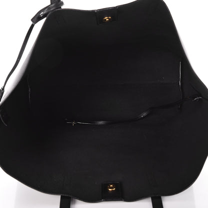Saint Laurent Calfskin Large Shopping Tote Black 5 of 9